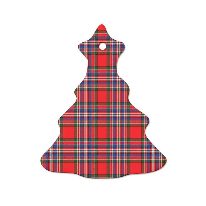 Scottish MacFarlane Modern Clan Tartan Ceramic Ornament  Tree Shape Tartan Plaid