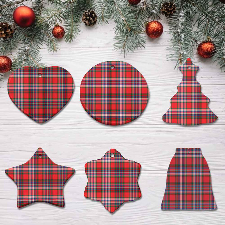 Scottish MacFarlane Modern Clan Tartan Ceramic Ornament All Tartan Plaid