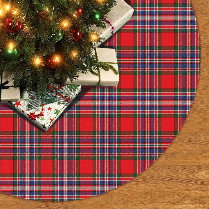 Scottish MacFarlane Modern Clan Tartan Christmas Tree Skirt No Tassels 2 Tartan Plaid