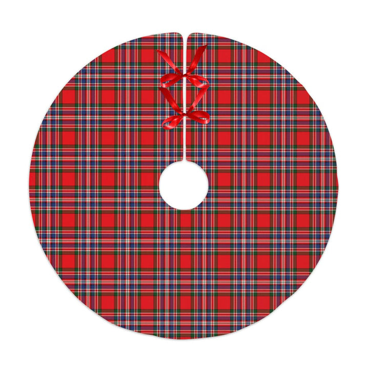 Scottish MacFarlane Modern Clan Tartan Christmas Tree Skirt No Tassels 1 Tartan Plaid