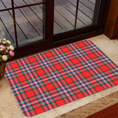 Scottish MacFarlane Modern Clan Tartan Door Mat Tartan Plaid 1