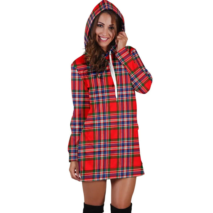 Scottish MacFarlane Modern Clan Tartan Hoodie Dress