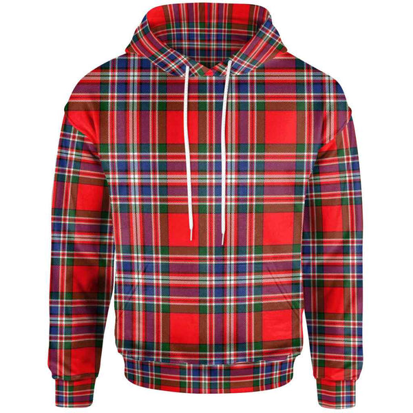 Scottish MacFarlane Modern Clan Tartan Hoodie Front Side Tartan Plaid