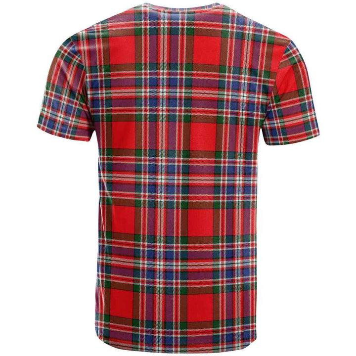 Scottish MacFarlane Modern Clan Tartan T-Shirt Back Side Tartan Plaid