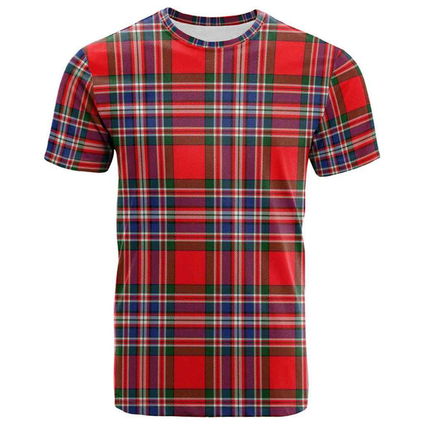 Scottish MacFarlane Modern Clan Tartan T-Shirt Front Side Tartan Plaid