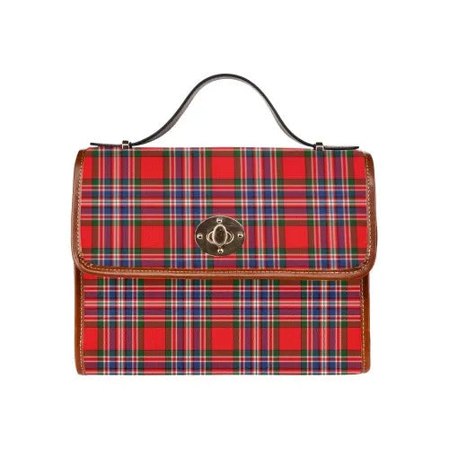 Scottish MacFarlane Modern Clan Tartan Waterproof Canvas Bag Tartan Plaid 1