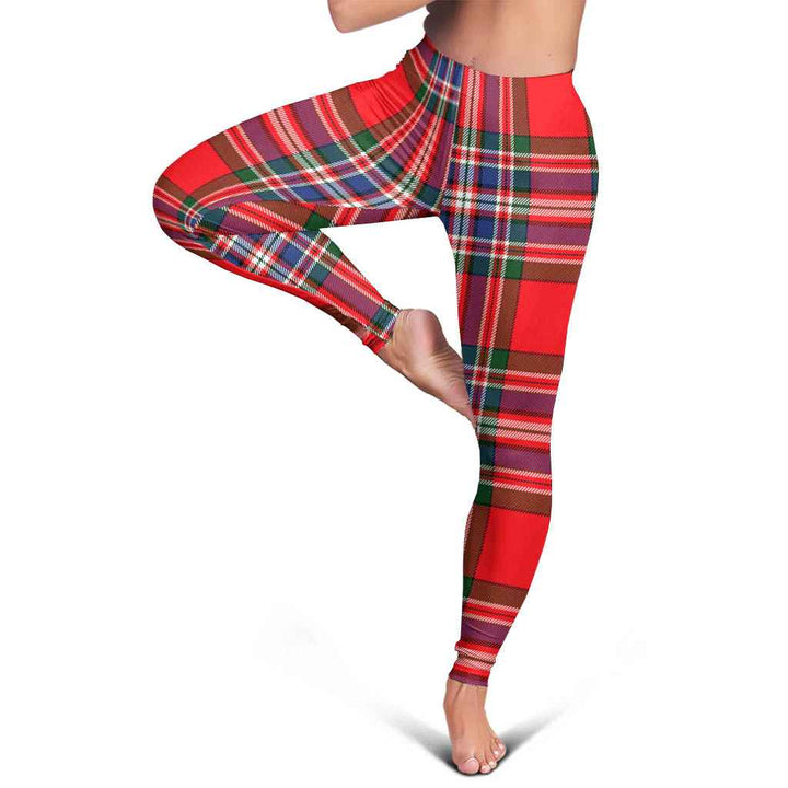 Scottish MacFarlane Modern Clan Tartan Women Leggings Tartan Plaid 5