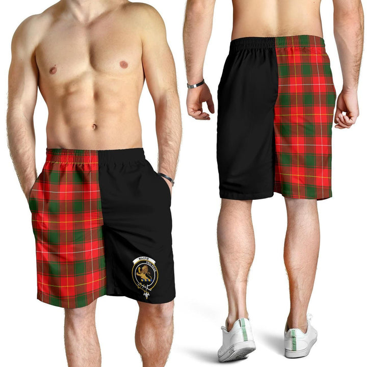 Scottish MacFie Clan Crest Tartan Half of Me Men's Shorts