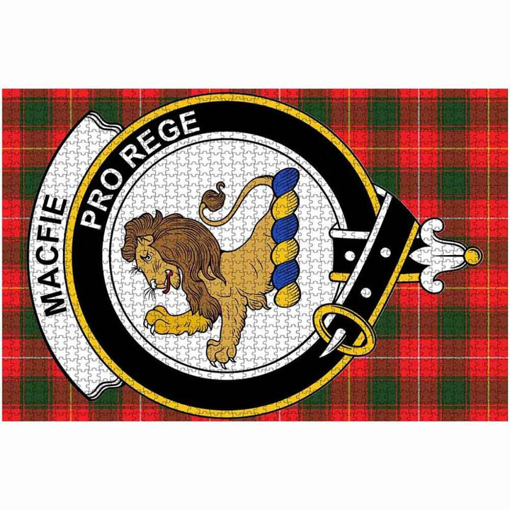 Scottish MacFie Clan Crest Tartan Jigsaw Puzzle 2