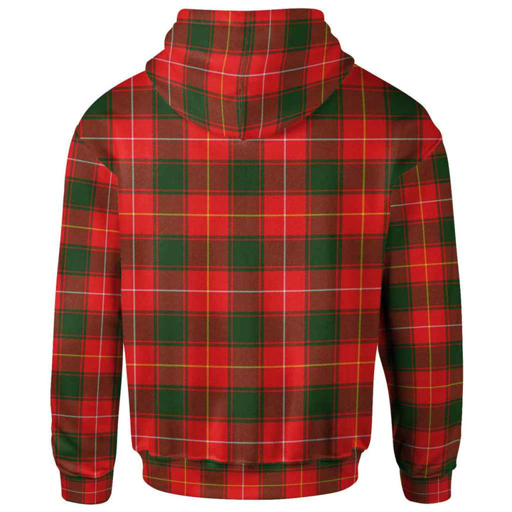 Scottish MacFie Clan Tartan Hoodie Back Side Tartan Plaid