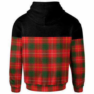 Scottish MacFie Clan Tartan Hoodie - Horizontal Style Back Side Tartan Plaid