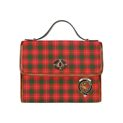 Scottish MacFie (of Dreghorn) Clan Crest Tartan Waterproof Canvas Bag Tartan Plaid 1