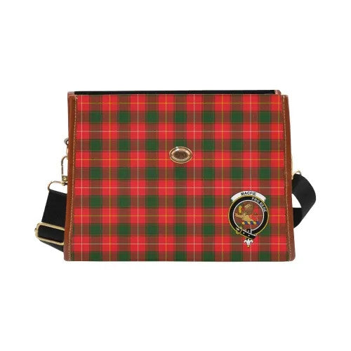 Scottish MacFie (of Dreghorn) Clan Crest Tartan Waterproof Canvas Bag Tartan Plaid 2