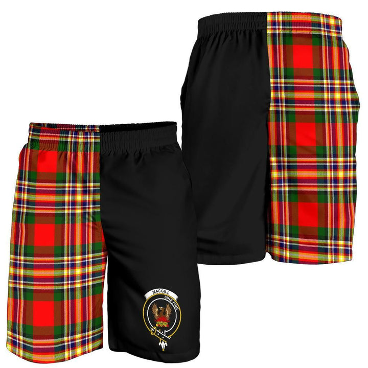 Scottish MacGill Clan Crest Tartan Half of Me Men's Shorts