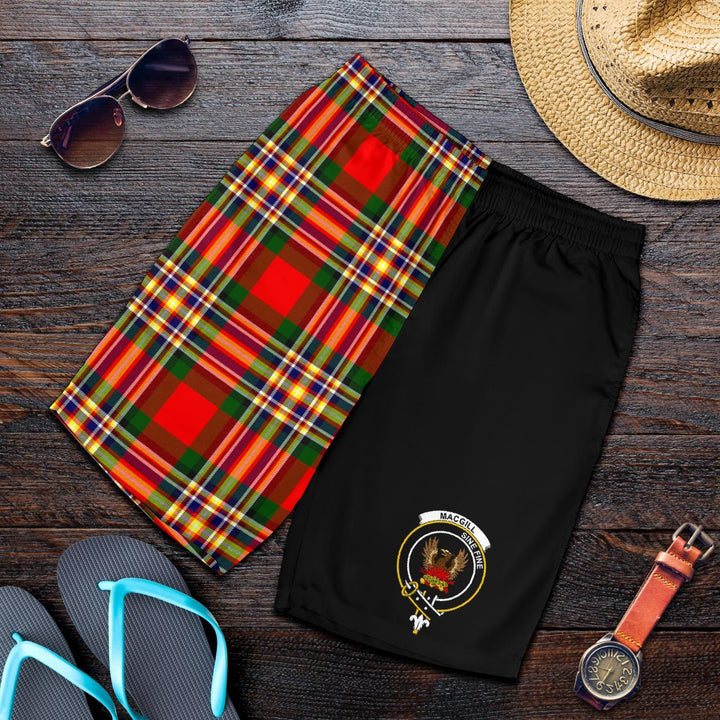 Scottish MacGill Clan Crest Tartan Half of Me Men's Shorts