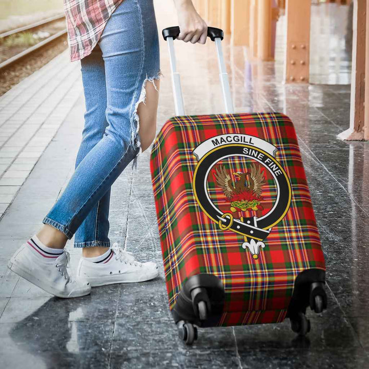Scottish MacGill (Makgill) Clan Crest Tartan Luggage Cover Tartan Plaid 3