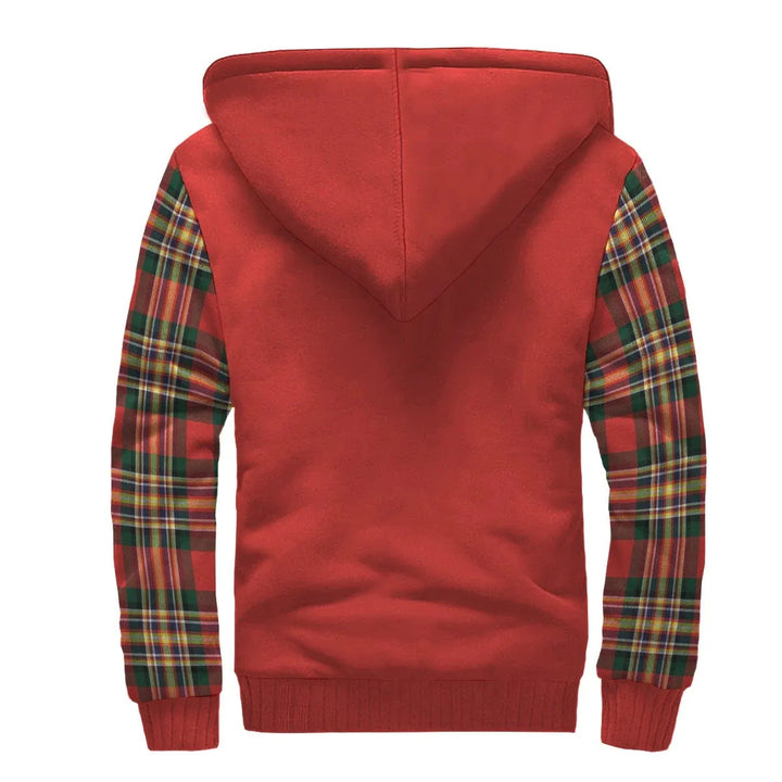 Scottish MacGill (Makgill) Clan Crest Tartan Plaid Sleeve Sherpa Hoodie