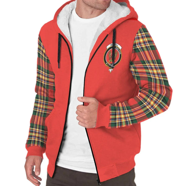Scottish MacGill (Makgill) Clan Crest Tartan Plaid Sleeve Sherpa Hoodie