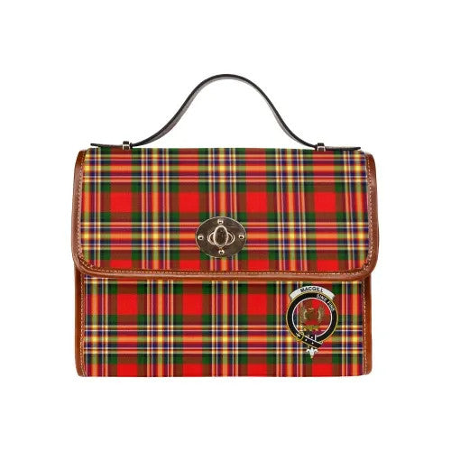 Scottish MacGill (Makgill) Clan Crest Tartan Waterproof Canvas Bag Tartan Plaid 1