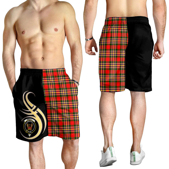 Scottish MacGill Modern Clan Crest Tartan Believe in Me Men's Shorts
