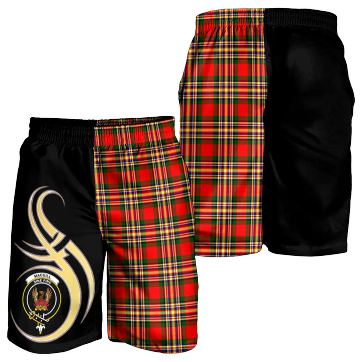 Scottish MacGill Modern Clan Crest Tartan Believe in Me Men's Shorts