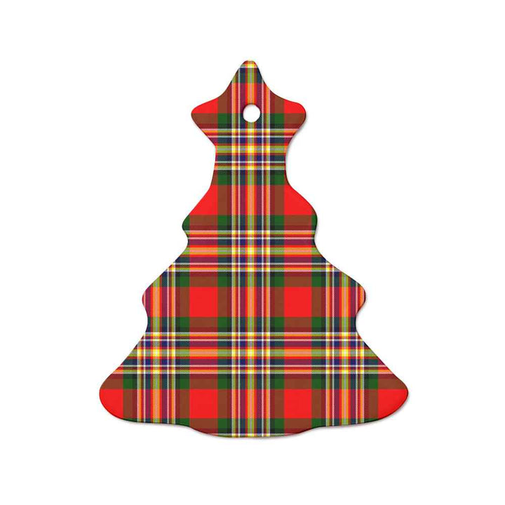 Scottish MacGill Modern Clan Tartan Ceramic Ornament  Tree Shape Tartan Plaid