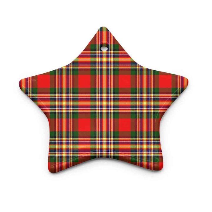 Scottish MacGill Modern Clan Tartan Ceramic Ornament Star Shape Tartan Plaid