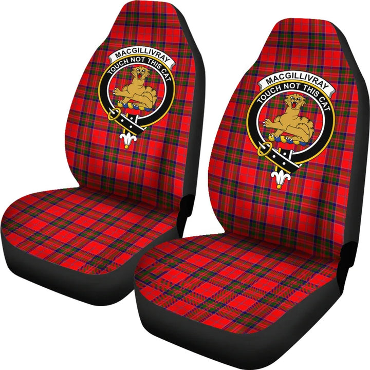 Scottish MacGillivray Clan Crest Tartan Car Seat Covers 1