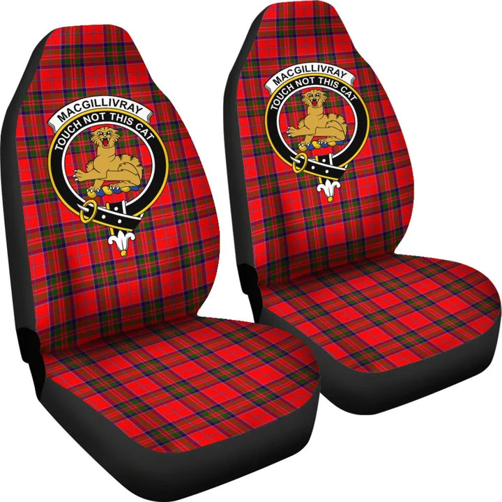 Scottish MacGillivray Clan Crest Tartan Car Seat Covers 4