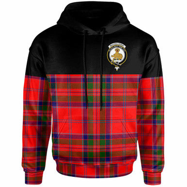 Scottish MacGillivray Clan Crest Tartan Hoodie - Horizontal Style Front Side Tartan Plaid