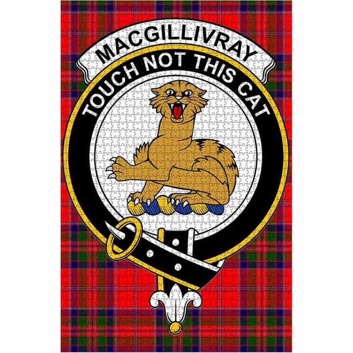 Scottish MacGillivray Clan Crest Tartan Jigsaw Puzzle 1