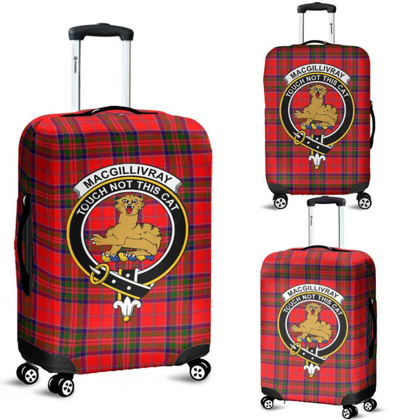 Scottish MacGillivray Clan Crest Tartan Luggage Cover Tartan Plaid 1