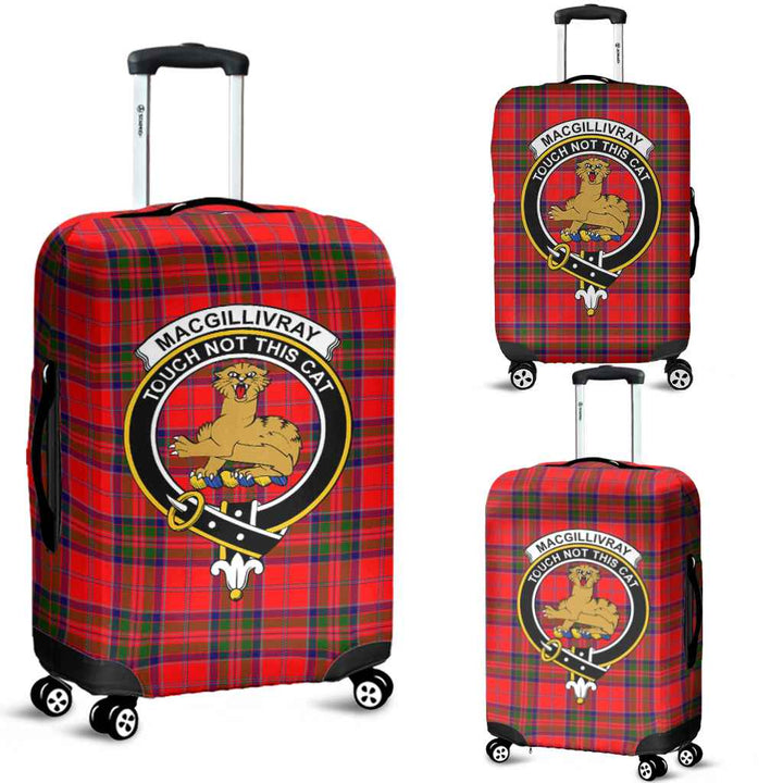 Scottish MacGillivray Clan Crest Tartan Luggage Cover Tartan Plaid 1