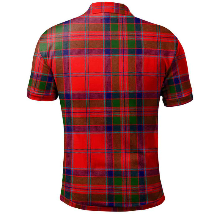 Scottish MacGillivray Clan Crest Tartan Polo Shirt Back Side Tartan Plaid
