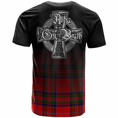 Scottish MacGillivray Clan Crest Tartan T-Shirt - Alba Gu Brath Family Crest Celtic Inspired Back Side Tartan Plaid