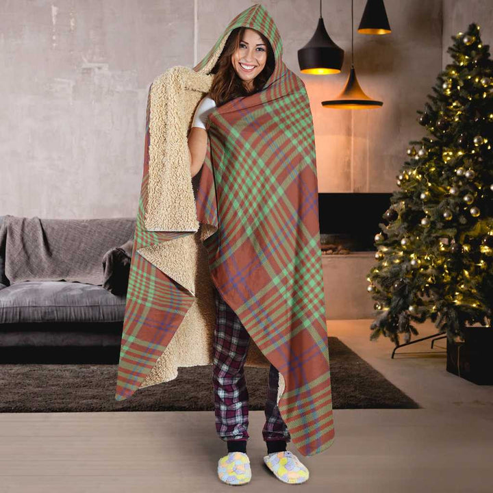 Scottish MacGillivray Hunting Ancient Clan Tartan Hooded Blanket Tartan Plaid 6
