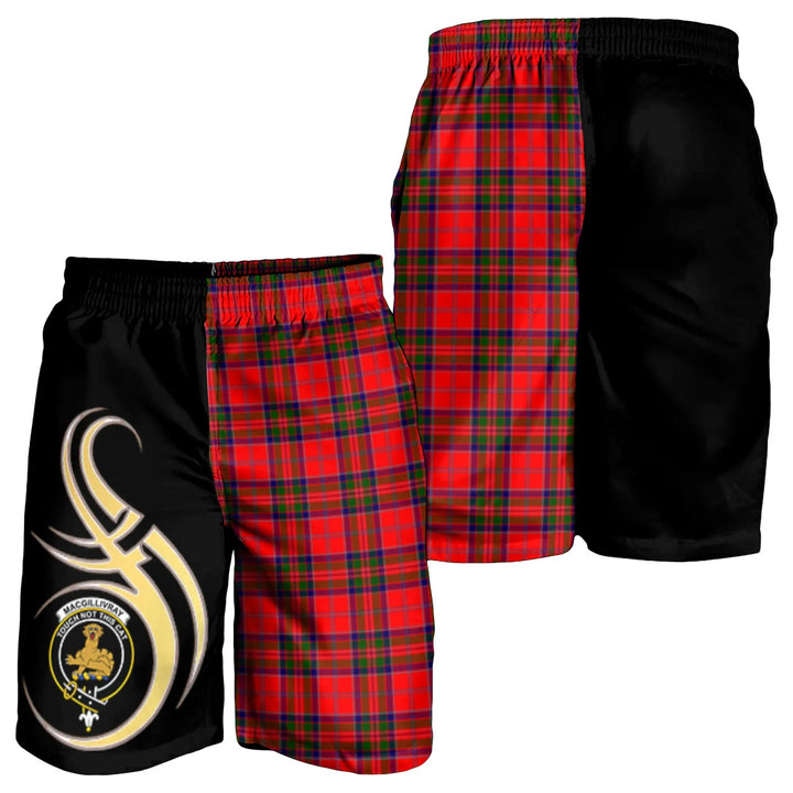 Scottish MacGillivray Modern Clan Crest Tartan Believe in Me Men's Shorts