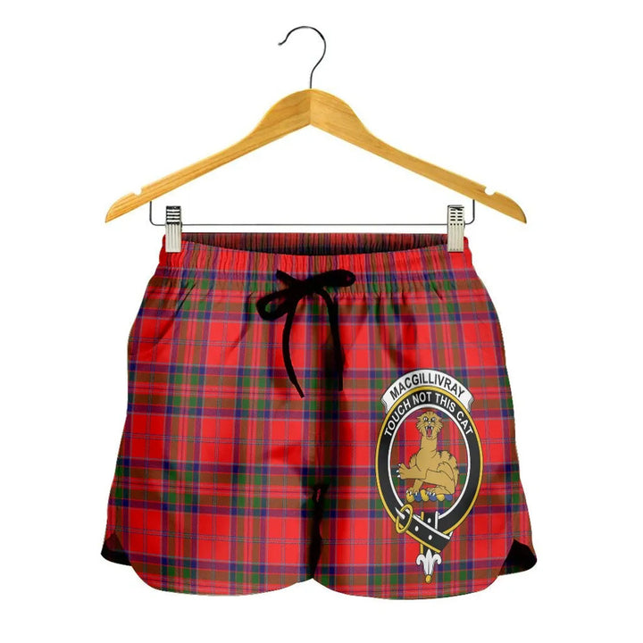 Scottish MacGillivray Modern Clan Crest Tartan Women Shorts
