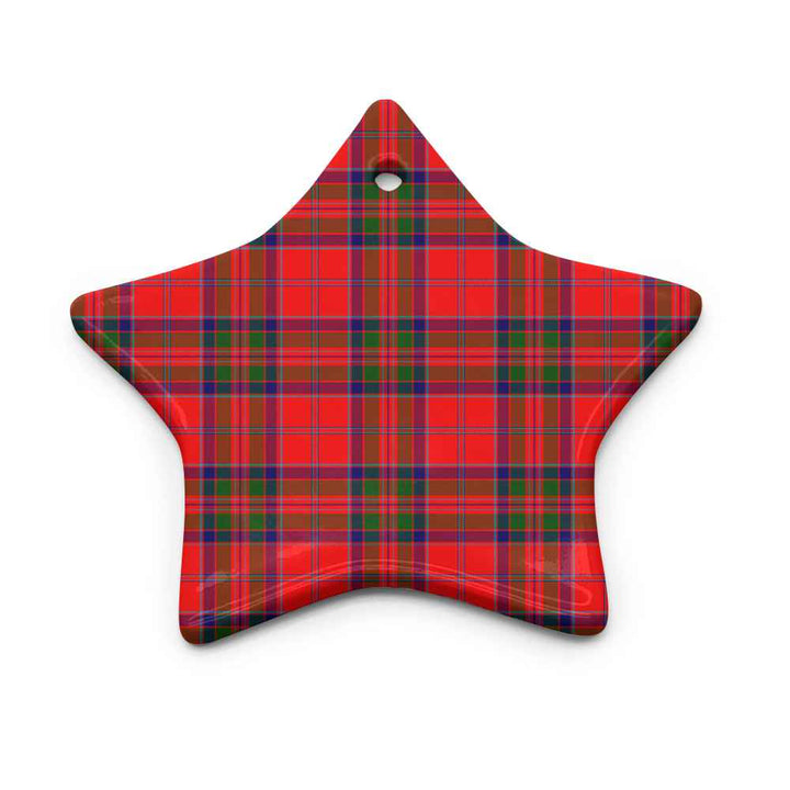 Scottish MacGillivray Modern Clan Tartan Ceramic Ornament Star Shape Tartan Plaid