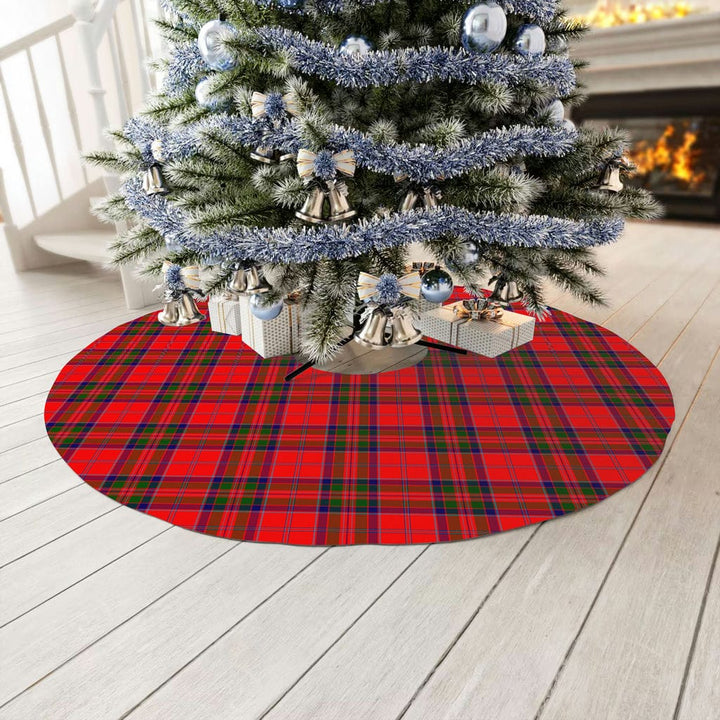 Scottish MacGillivray Modern Clan Tartan Christmas Tree Skirt No Tassels 3 Tartan Plaid