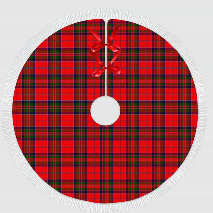 Scottish MacGillivray Modern Clan Tartan Christmas Tree Skirt Tassels 1 Tartan Plaid