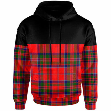Scottish MacGillivray Modern Clan Tartan Hoodie - Horizontal Style Front Side Tartan Plaid