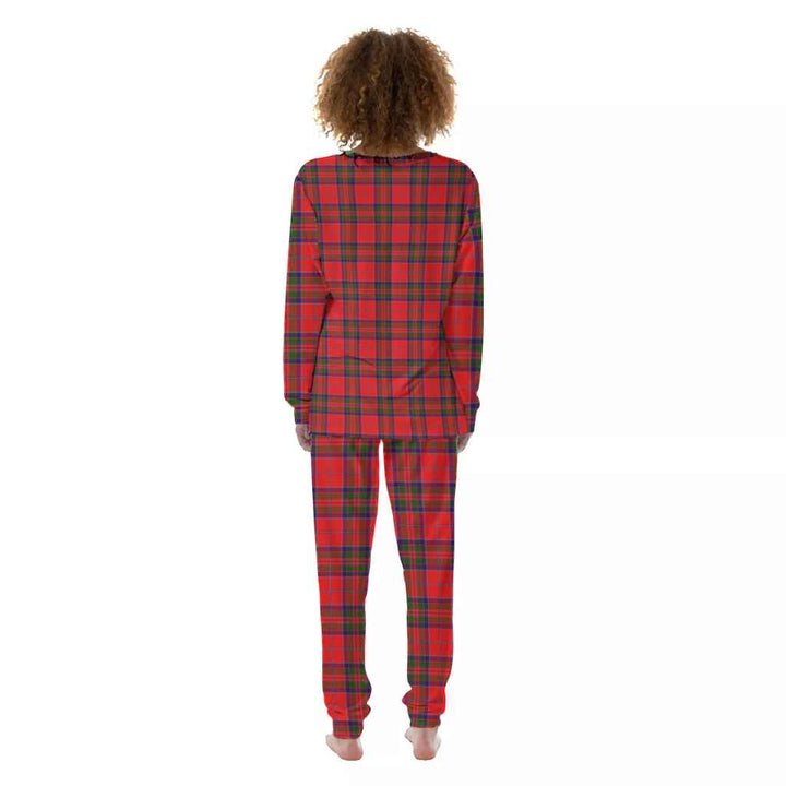 Scottish MacGillivray Modern Clan Tartan Pajama Set Women Back Side Tartan Plaid