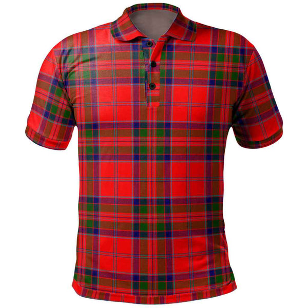Scottish MacGillivray Modern Clan Tartan Polo Shirt Front Side Tartan Plaid