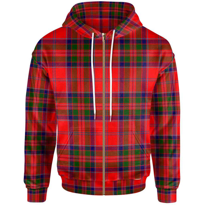 Scottish MacGillivray Modern Clan Tartan Hoodie Zip Tartan Plaid