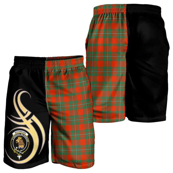 Scottish MacGregor Ancient Clan Crest Tartan Believe in Me Men's Shorts