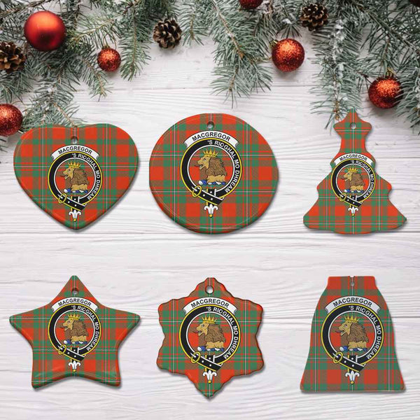 Scottish MacGregor Clan Crest Tartan Ceramic Ornament All Tartan Plaid