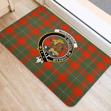 Scottish MacGregor Clan Crest Tartan Door Mat Tartan Plaid 2