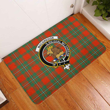 Scottish MacGregor Clan Crest Tartan Door Mat Tartan Plaid 3