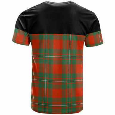 Scottish MacGregor Clan Crest Tartan T-Shirt - Horizontal Style Back Side Tartan Plaid